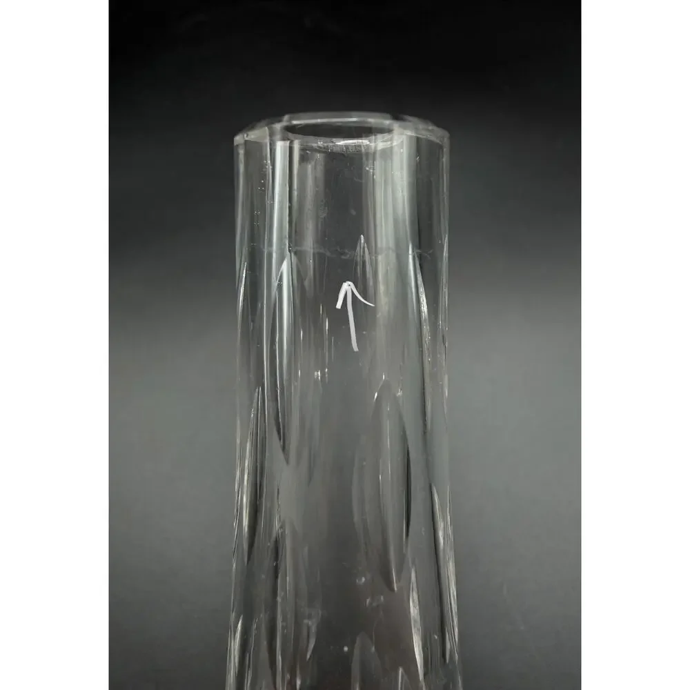 Waterford Crystal Arden Enis Pattern Tear Drop Bud Vase 7” Made in Ireland
